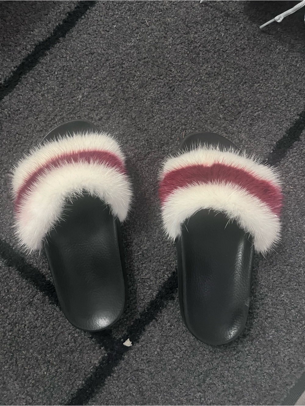 Givenchy Fur Slide Sandals